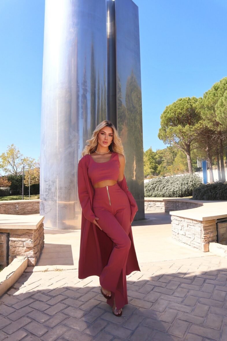 Scarlett puce 3 pieces set